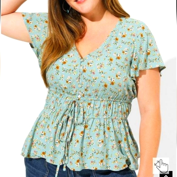 torrid Tops - Torrid  short sleeve Blouse, size 1x